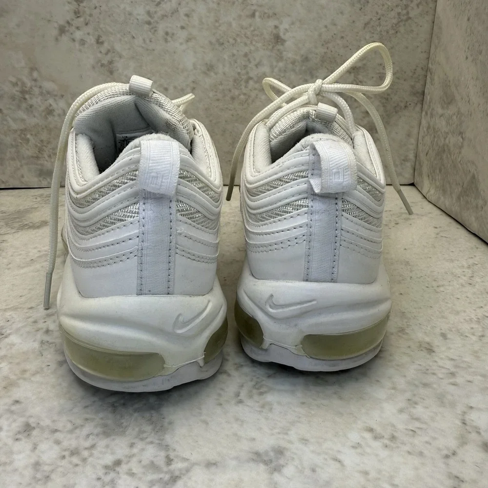Nike Air Max 97 Triple White Women's Size 7 (921826-101) Running Shoes Sneakers